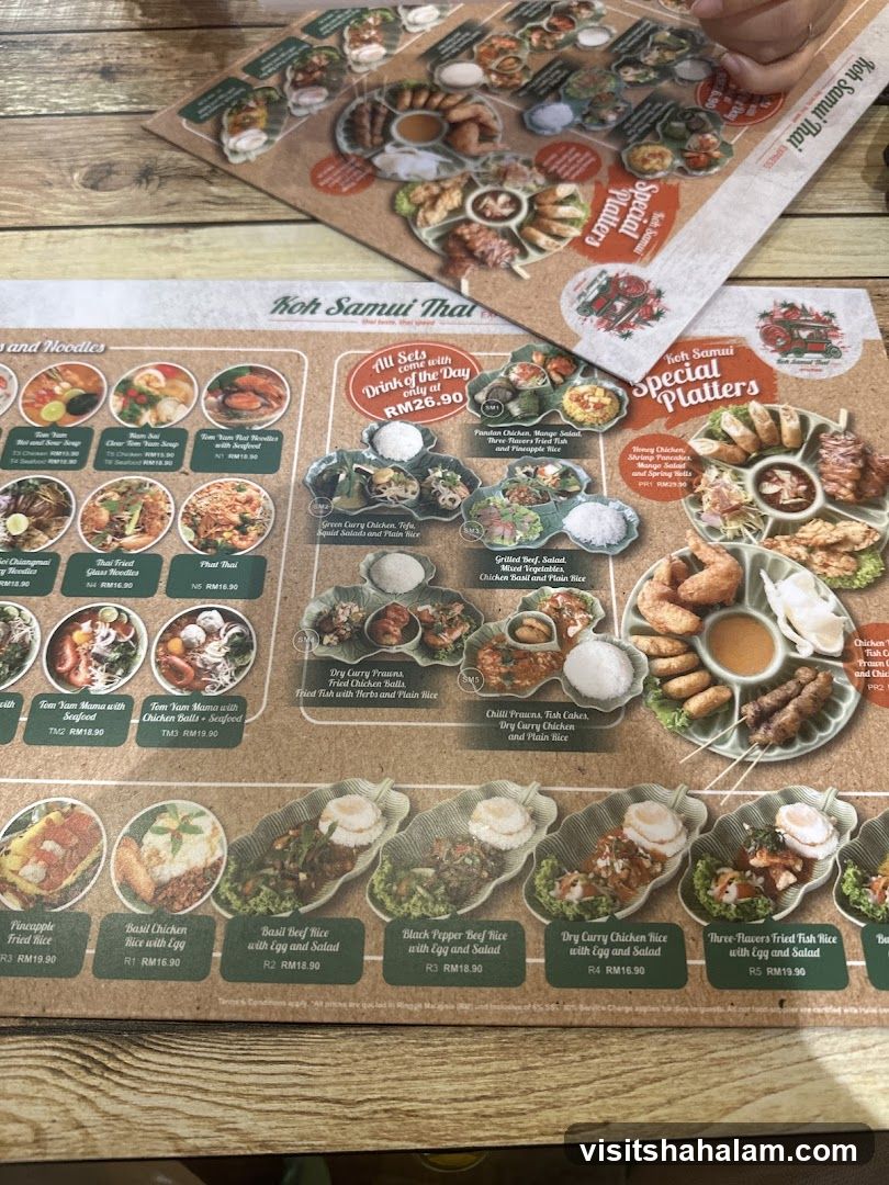 Koh Samui Thai Menu