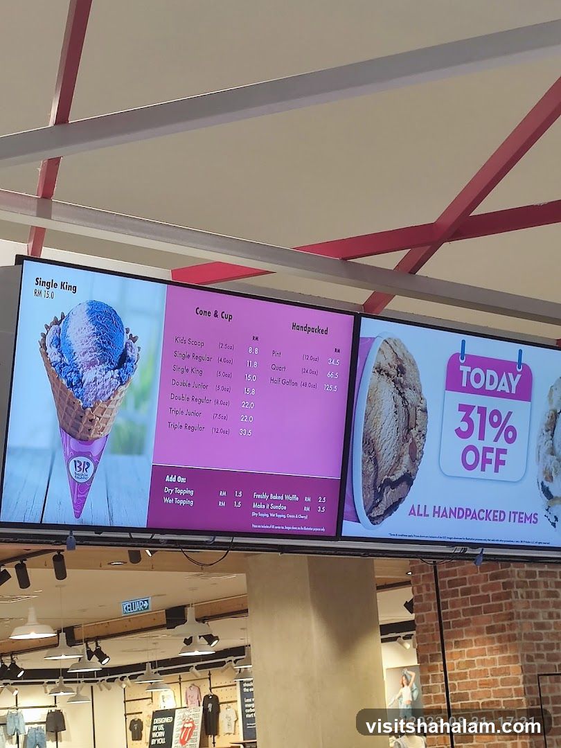 Ice Cream Menu and Promotion