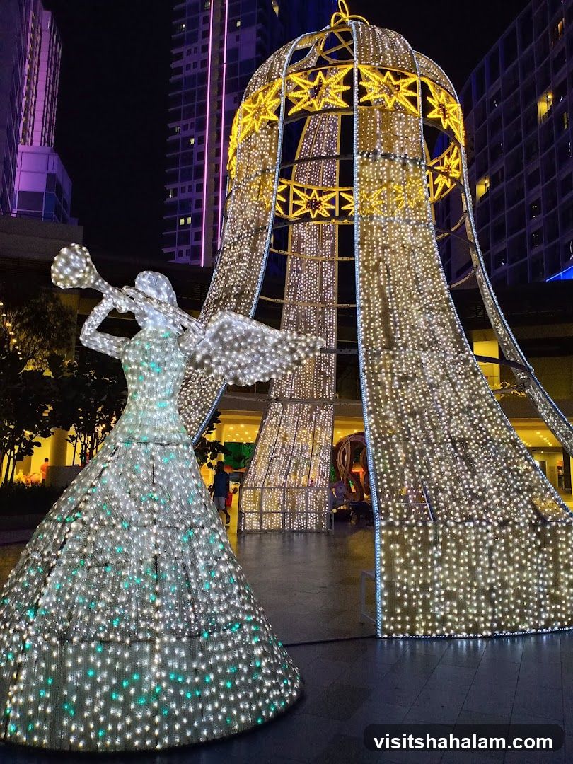 Christmas light display