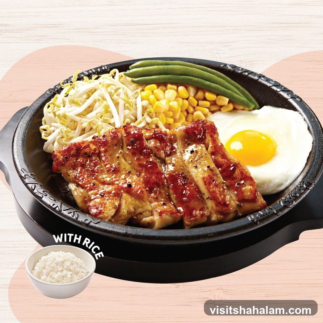 Grilled Chicken Steak with Rice
