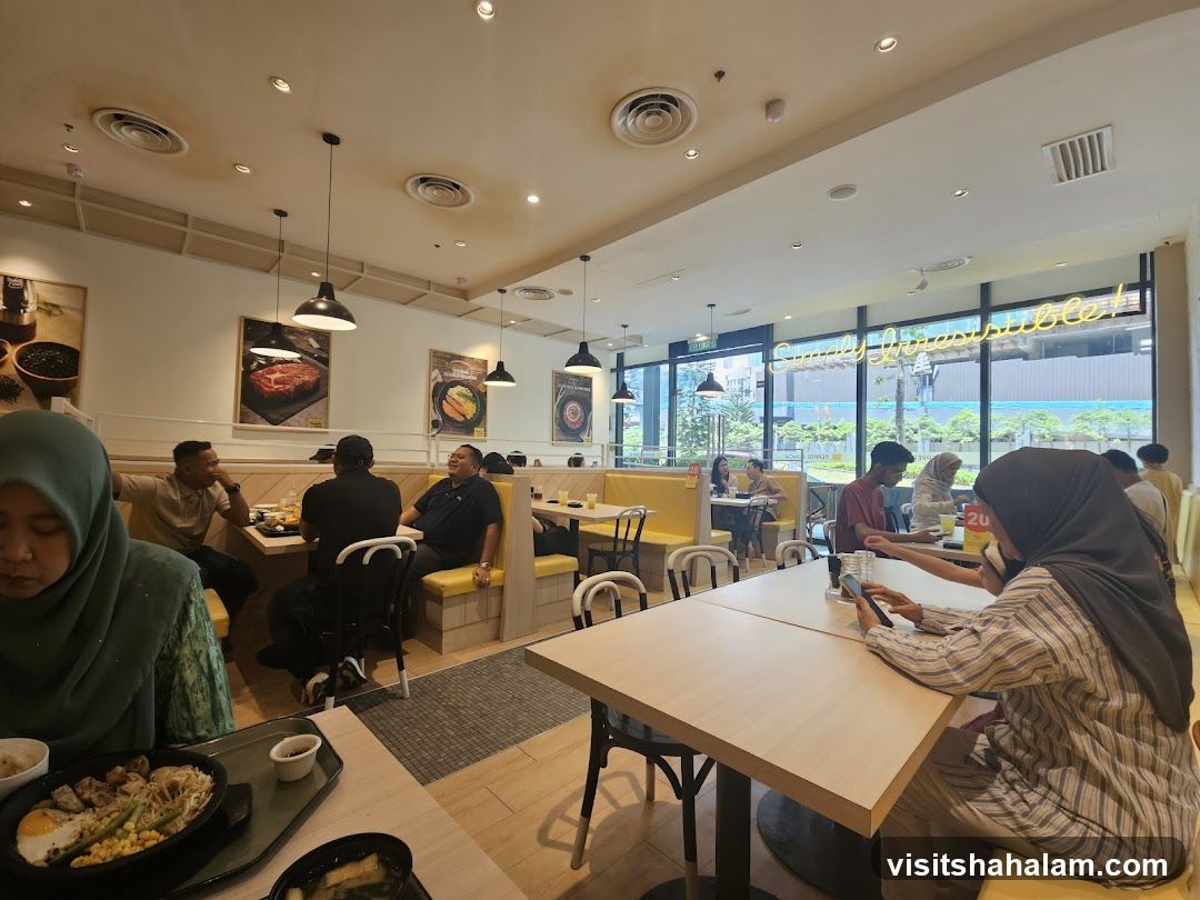 Restaurant Interior with Diners