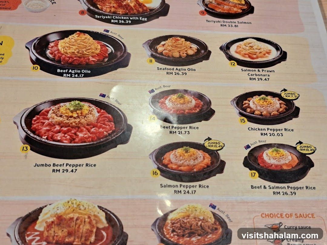 Menu Items