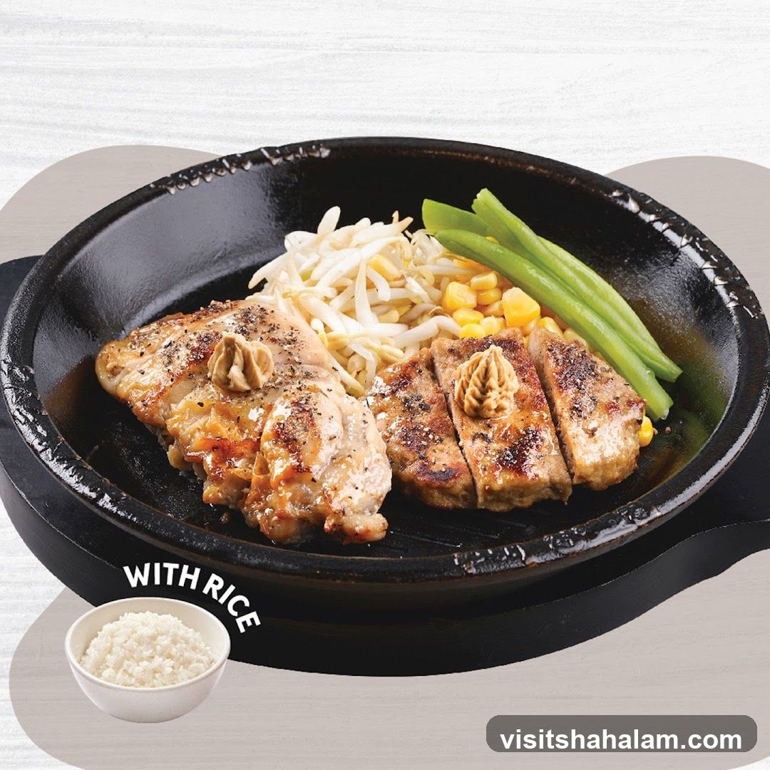 Sizzling Steak with Rice