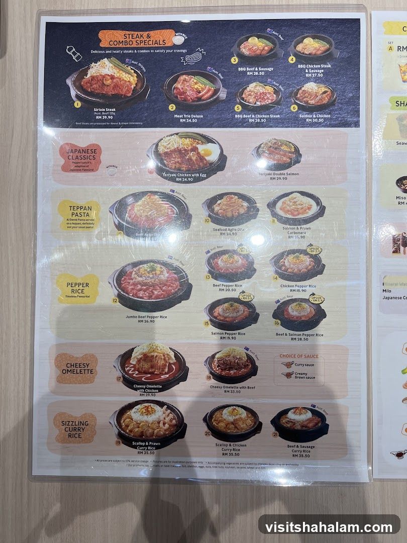 Steak & Combo Specials