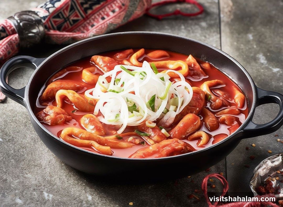 Spicy Stew with Sliced Onions