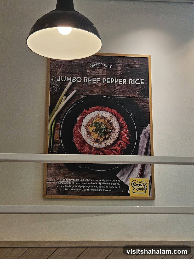 Jumbo Beef Pepper Rice Advertisement