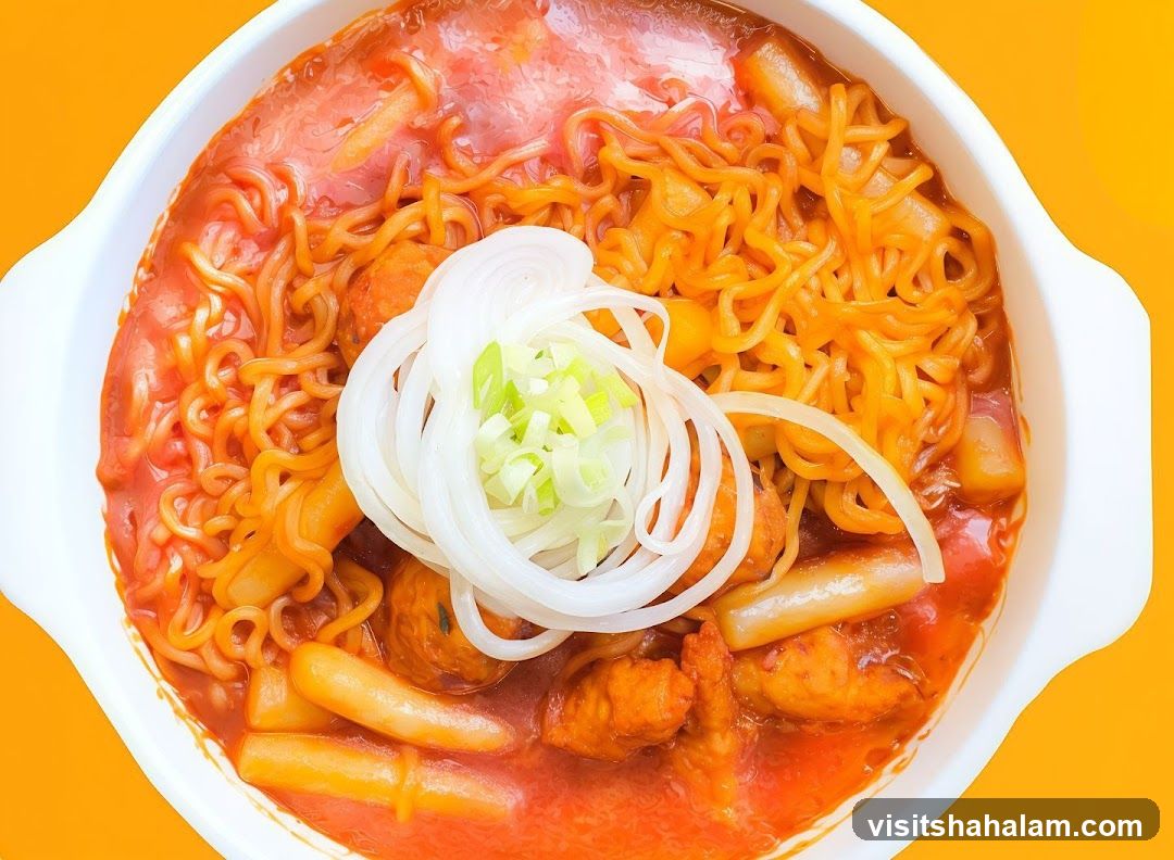 Spicy Noodle and Rice Cake Dish