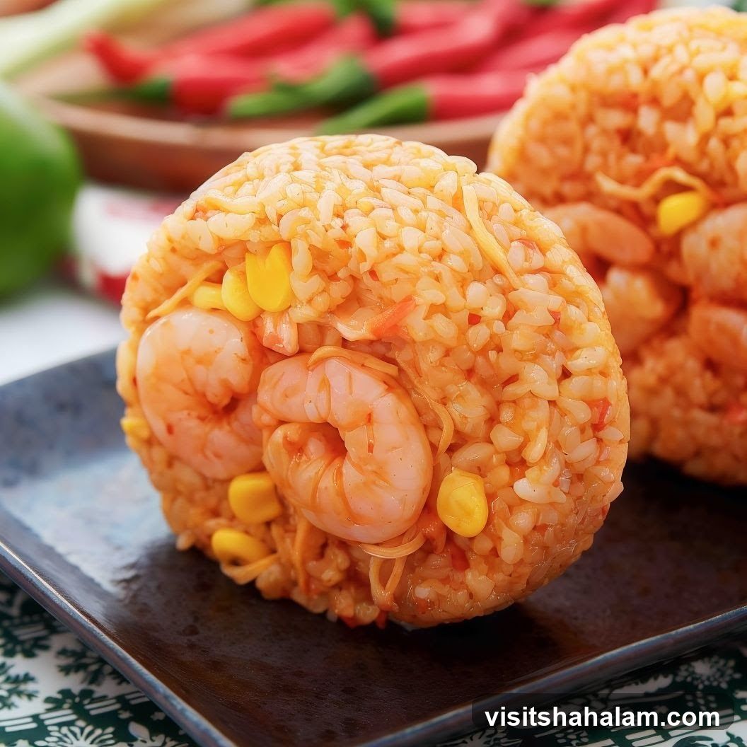 Shrimp and Corn Rice Balls