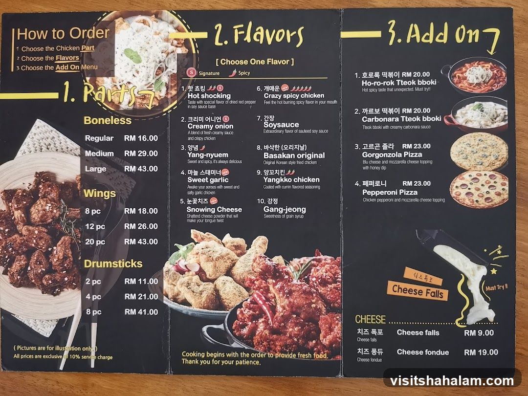 Chicken Menu