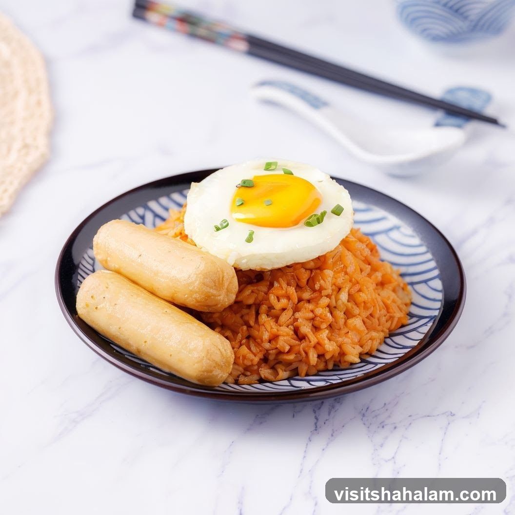 Fried Rice with Sausage and Egg