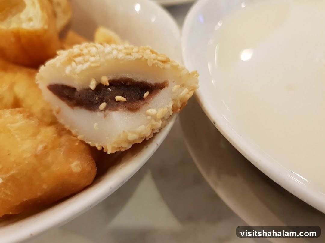 Sesame Ball with Red Bean Paste and Fried Dough