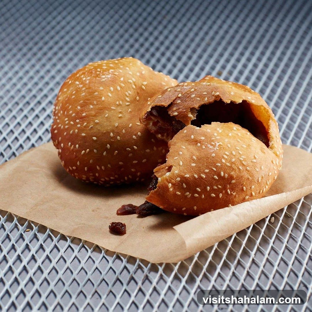 Sesame Seed Pastry with Red Bean Filling