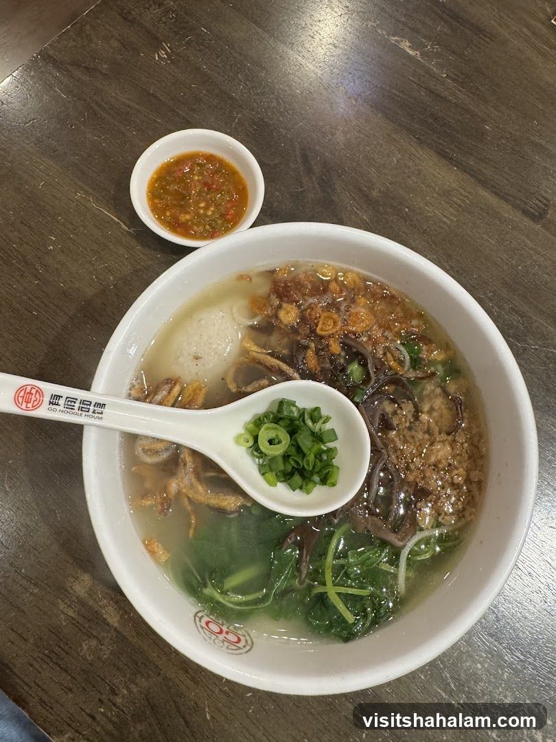 Noodle Soup with Side of Chili