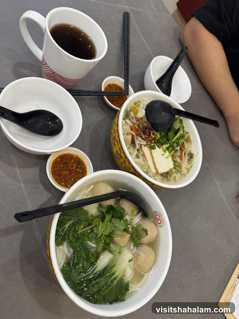 Noodle Soup and Tea