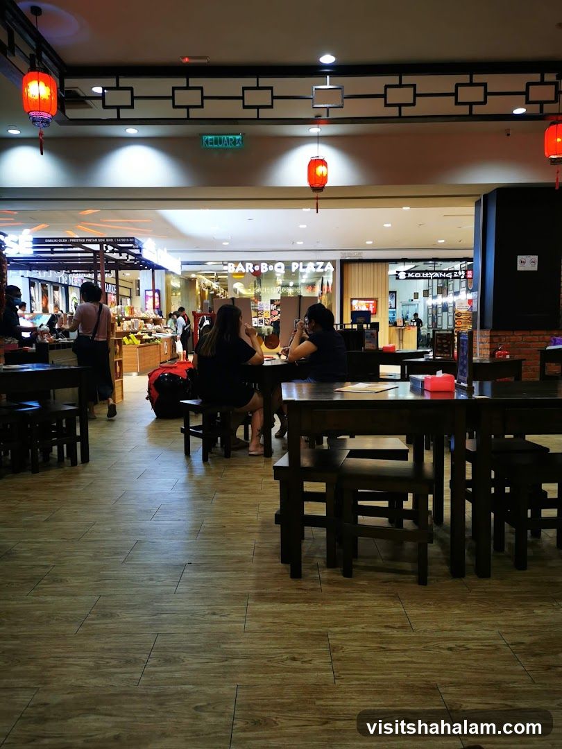 Restaurant Interior with Diners