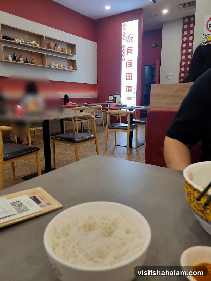 Restaurant Interior with Noodles