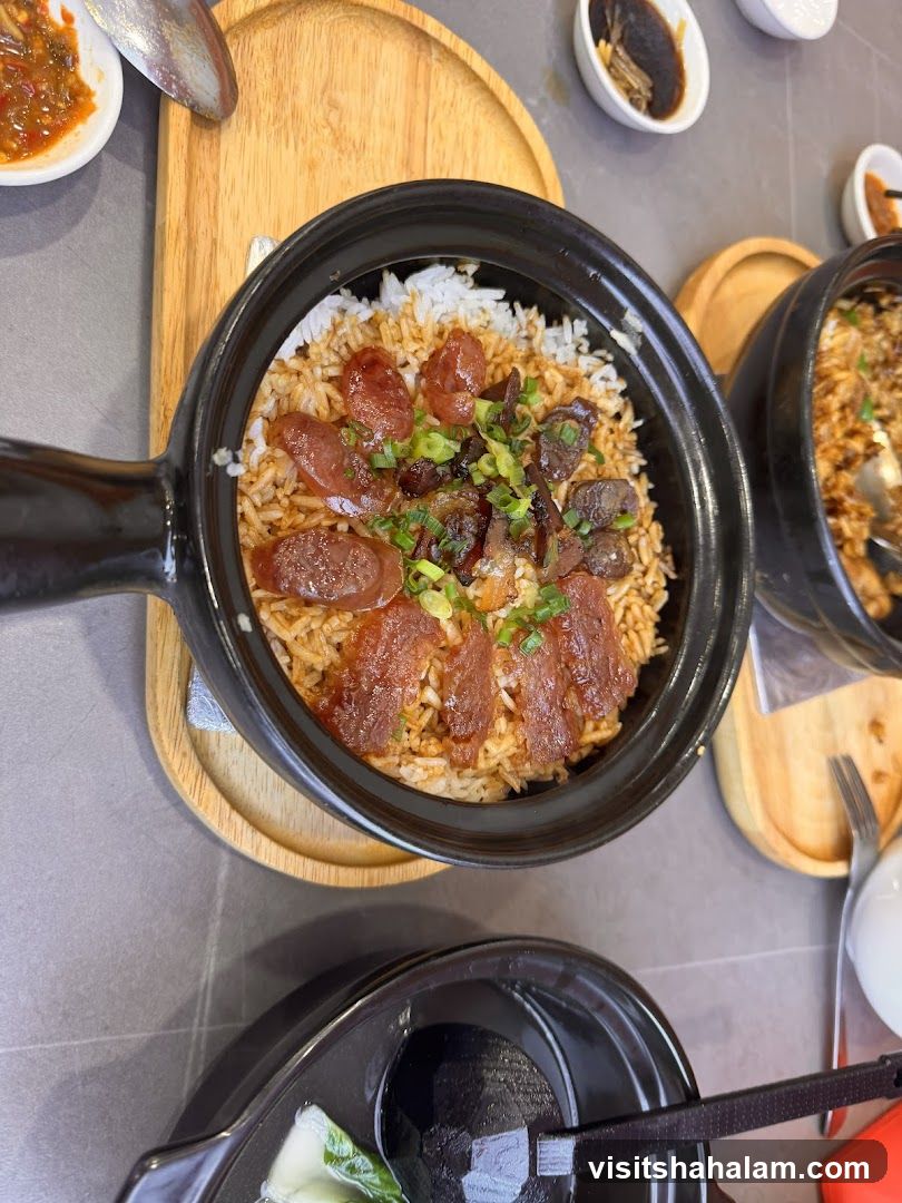 Claypot Rice with Sausages
