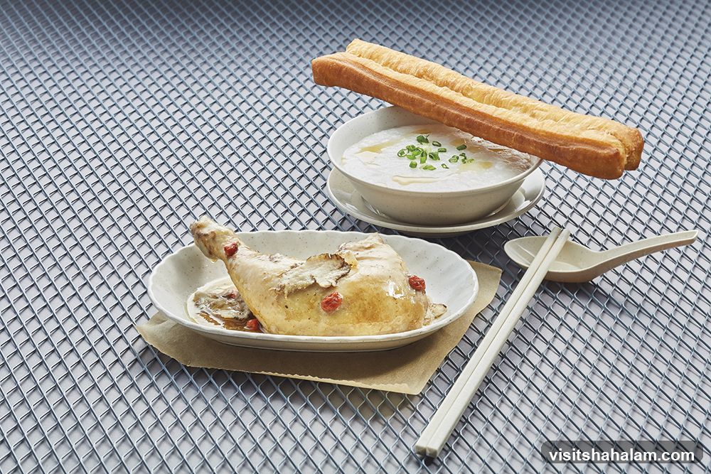 Congee and Chicken Dish