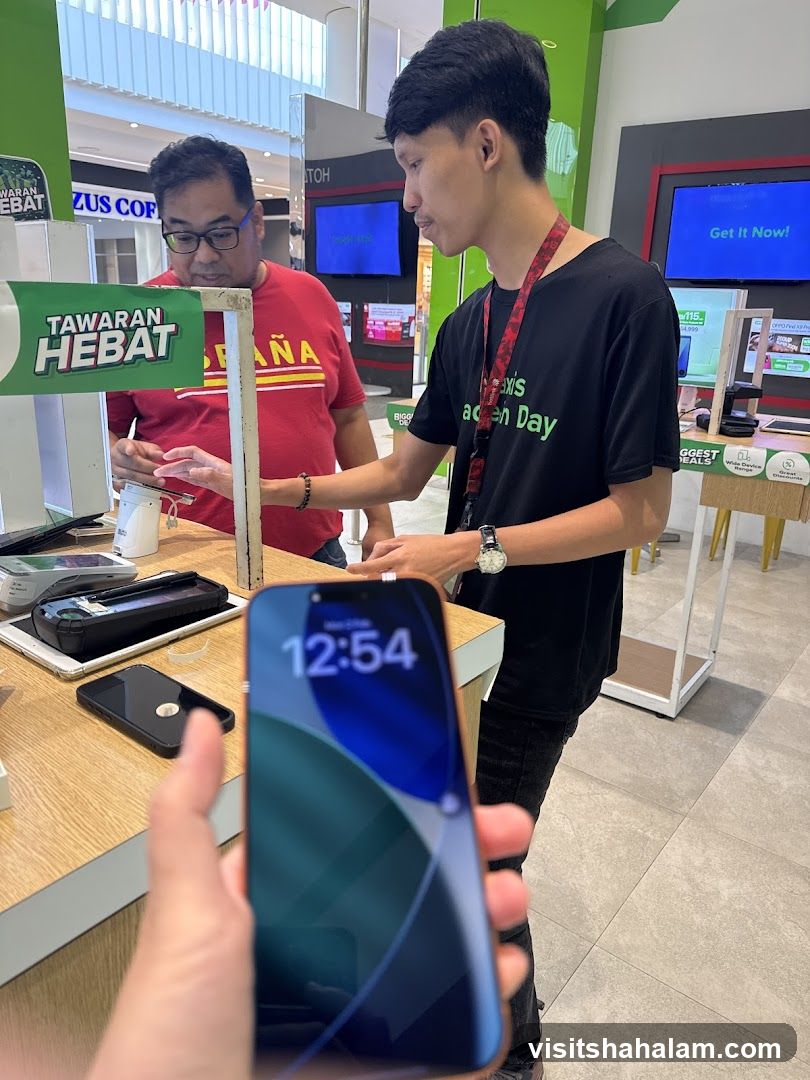 Salesperson Assisting Customer