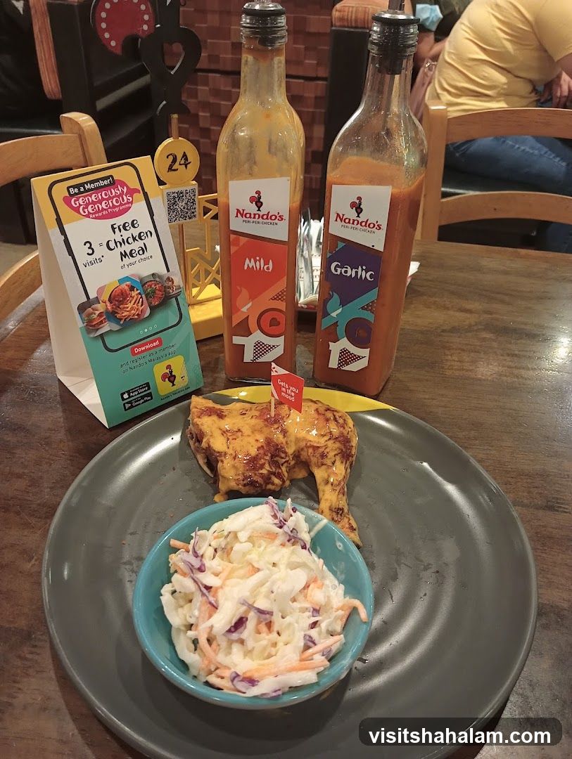 Nando's Meal with Sauces