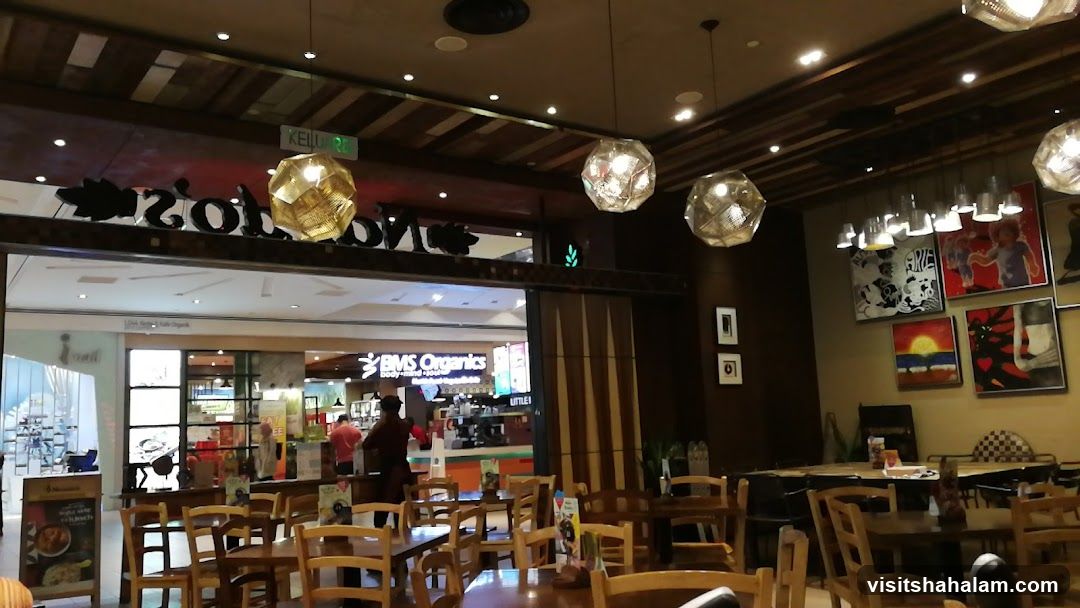Restaurant Interior with Artwork