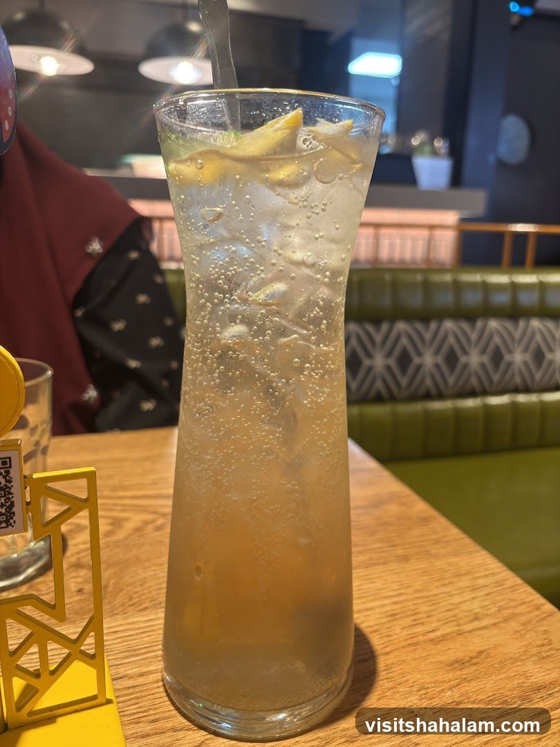 Sparkling Drink with Lemon and Ginger