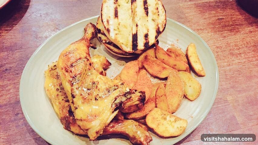 Grilled Chicken and Potato Wedges