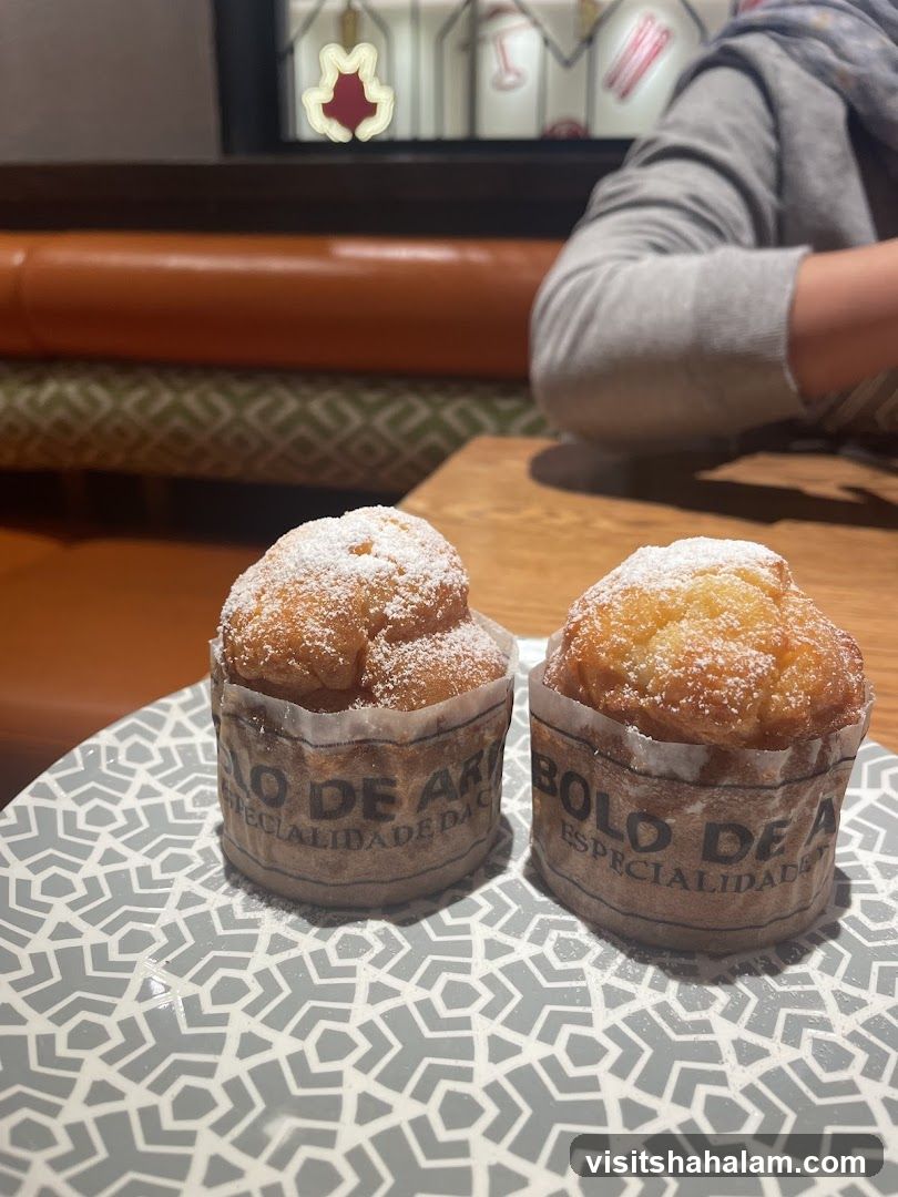 Two Muffins on a Plate