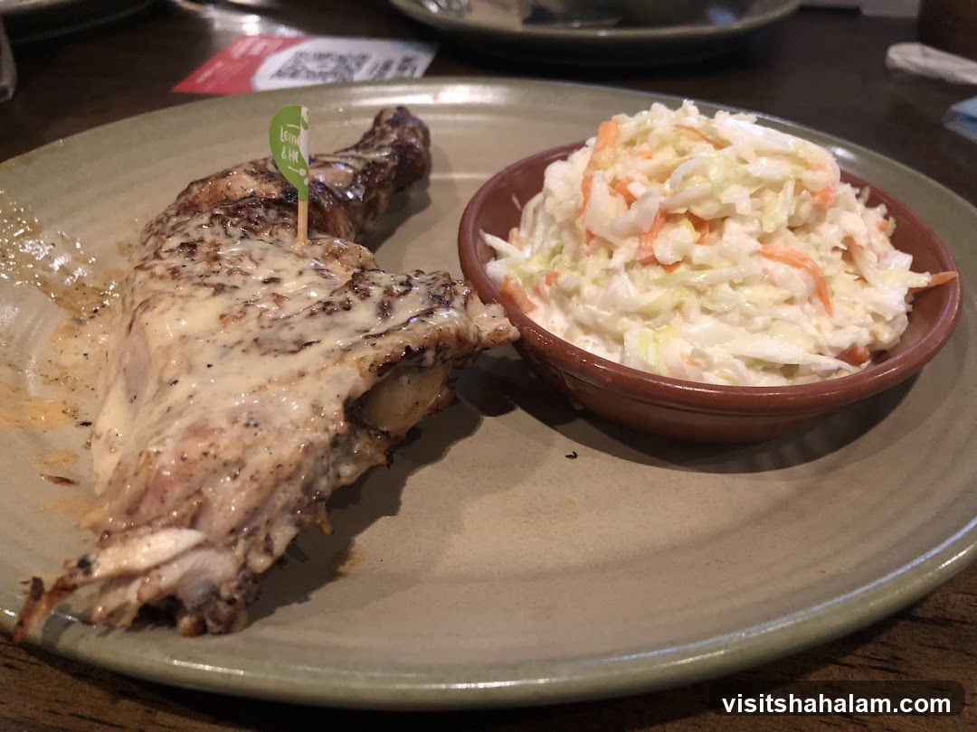 Grilled Chicken with Coleslaw