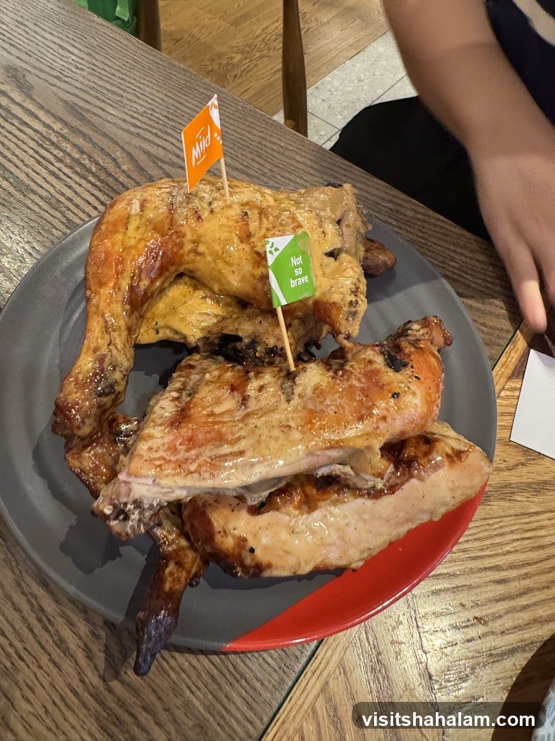 Grilled Chicken with Flags