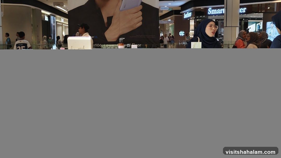 Mall Interior with Shoppers