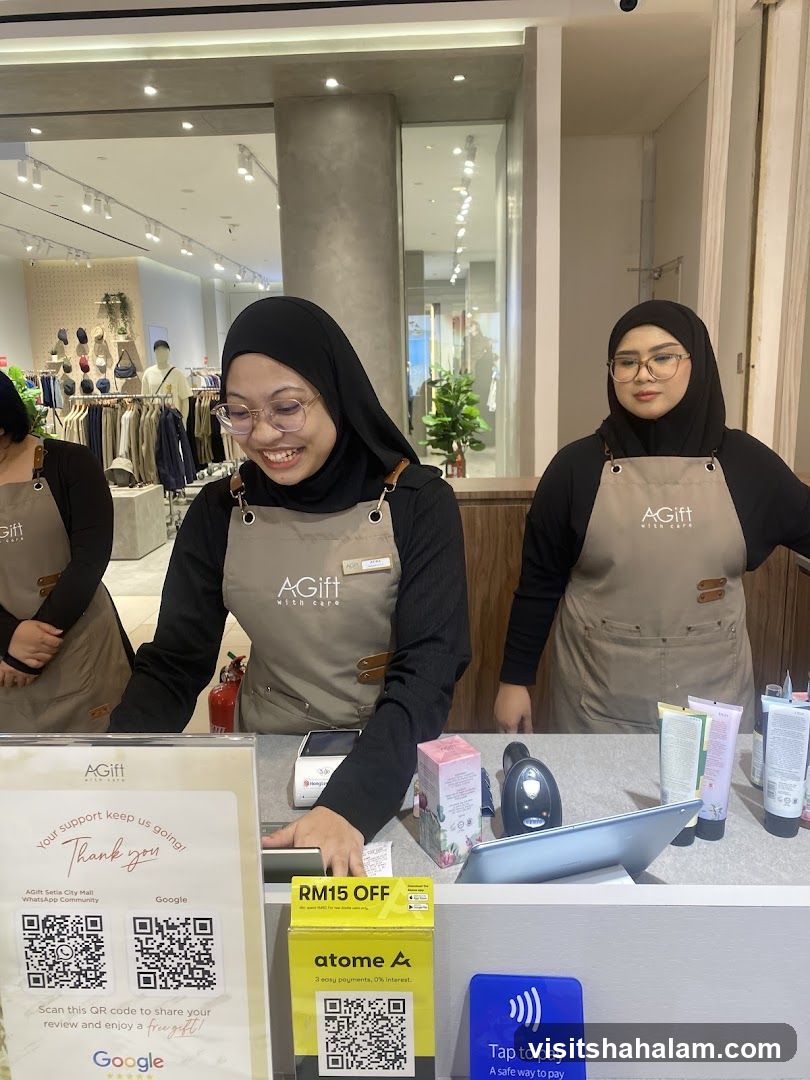 Retail Staff at Counter