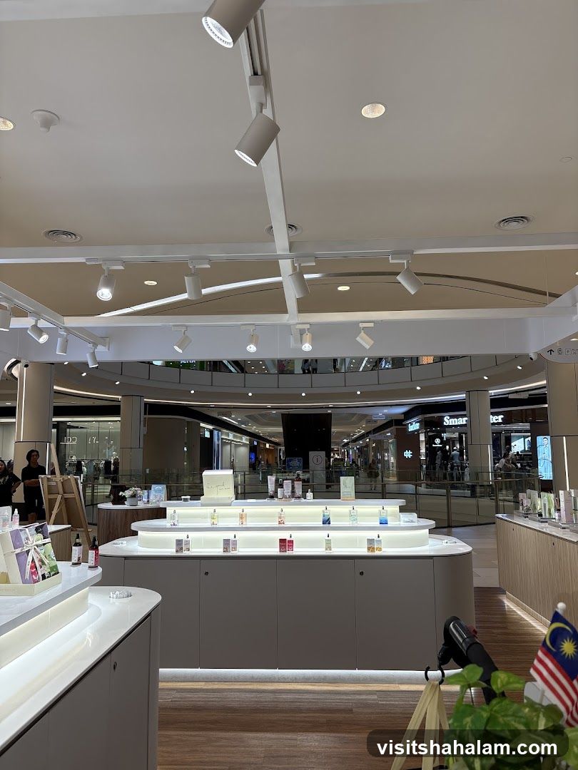 Cosmetics Display in a Mall