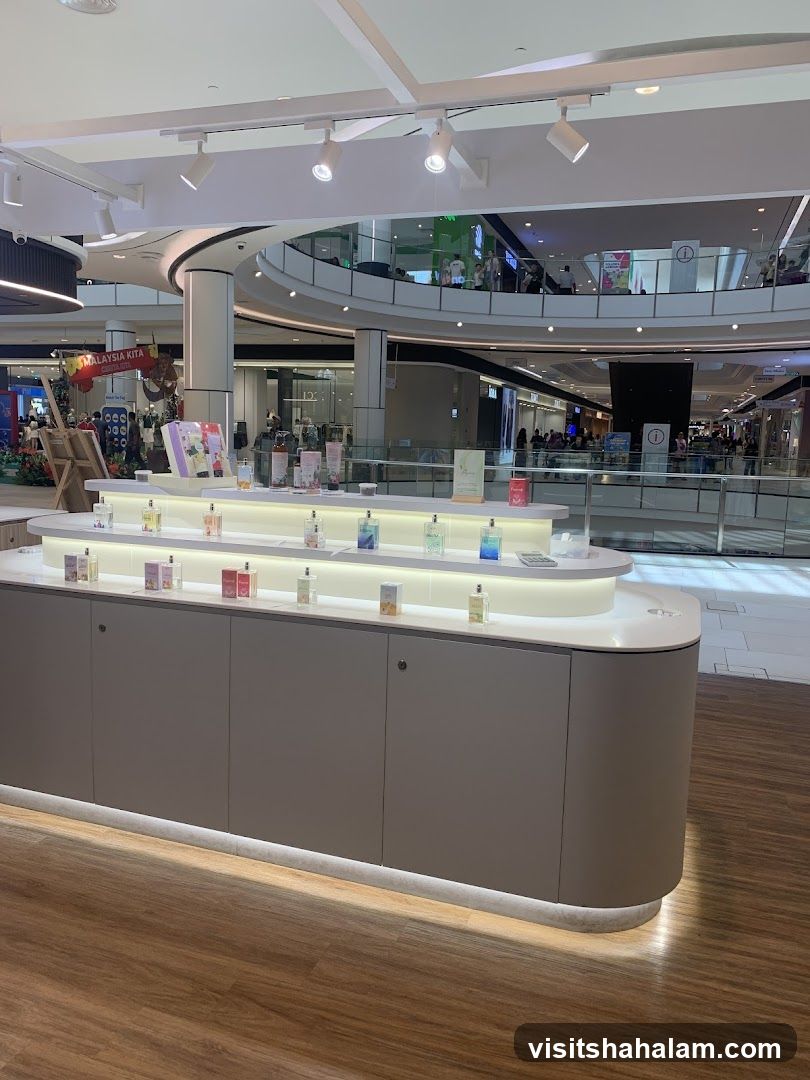 Perfume Display in a Mall