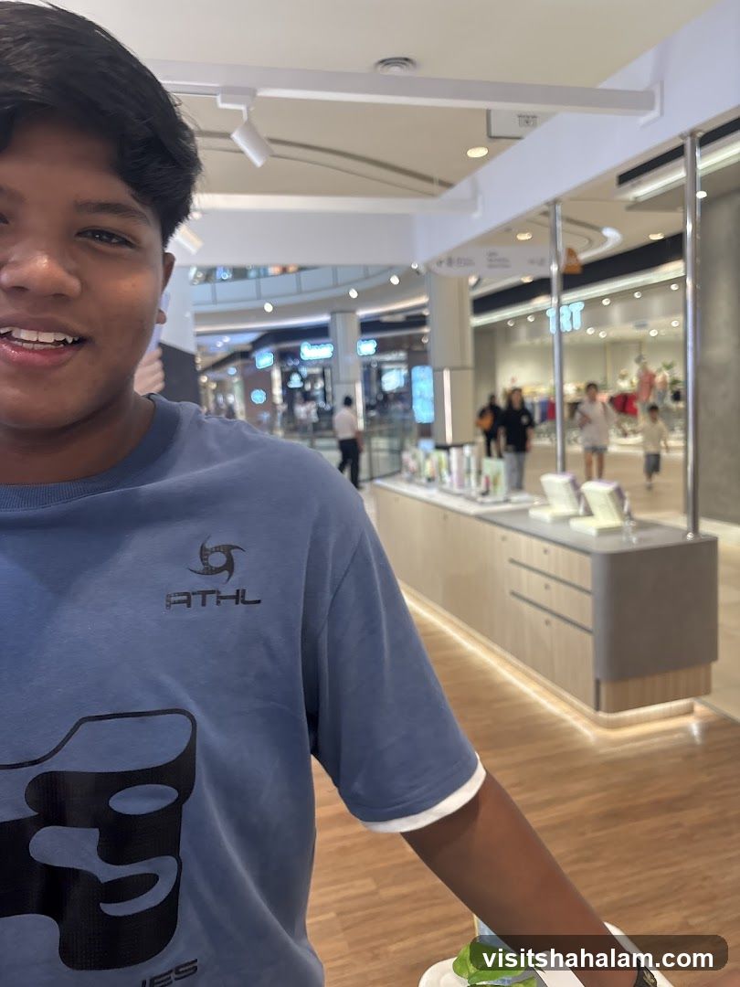 Young person in a mall