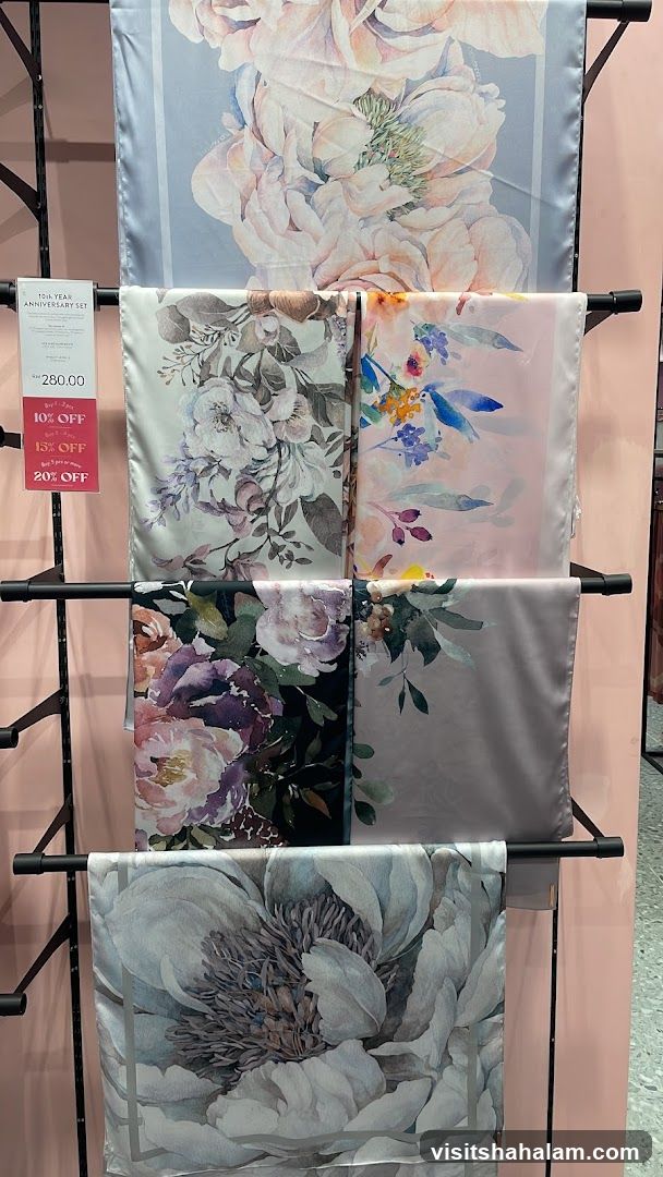 Floral Scarves Display