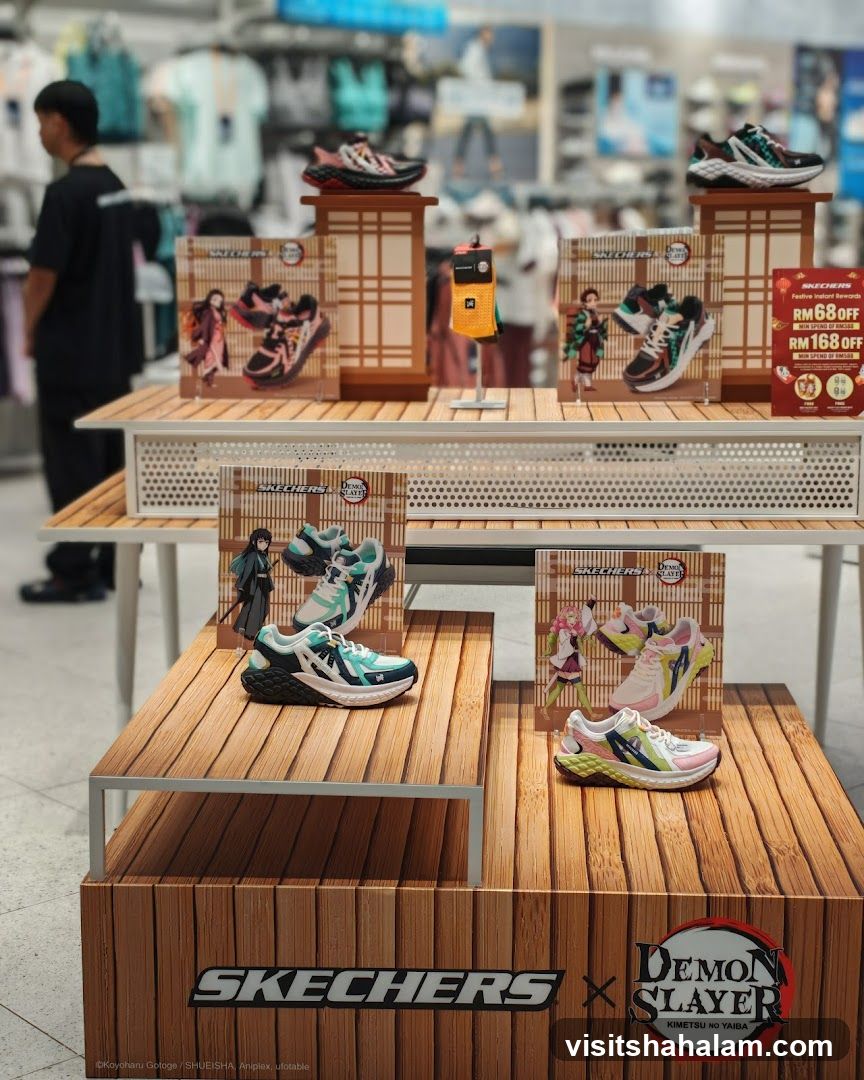Skechers x Demon Slayer Sneakers Display