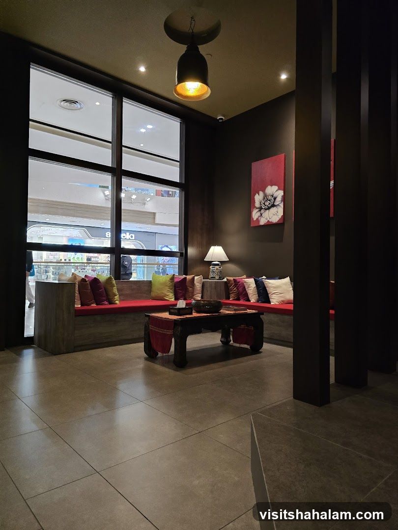 Interior of a spa or waiting area