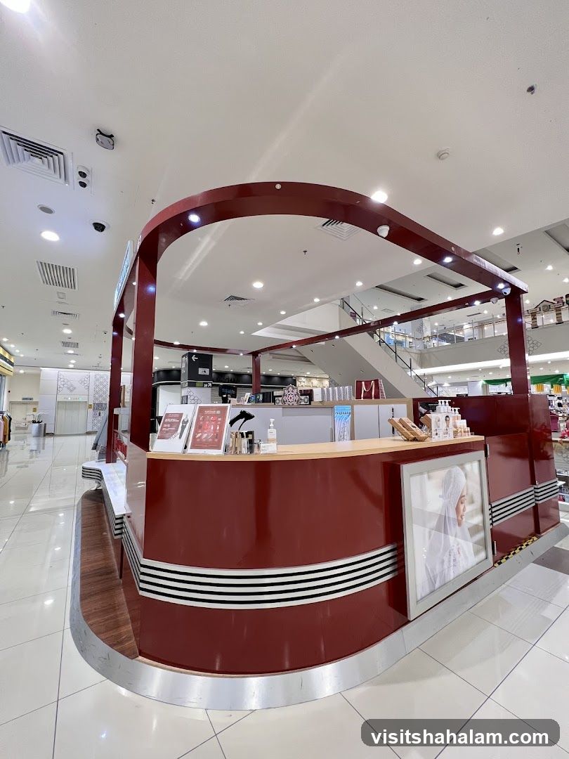 Cosmetics Kiosk in Mall