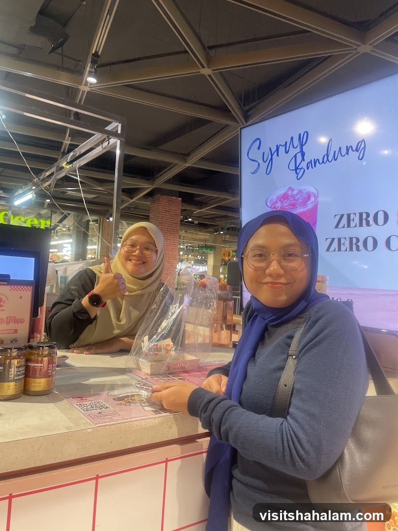 Two women at a counter