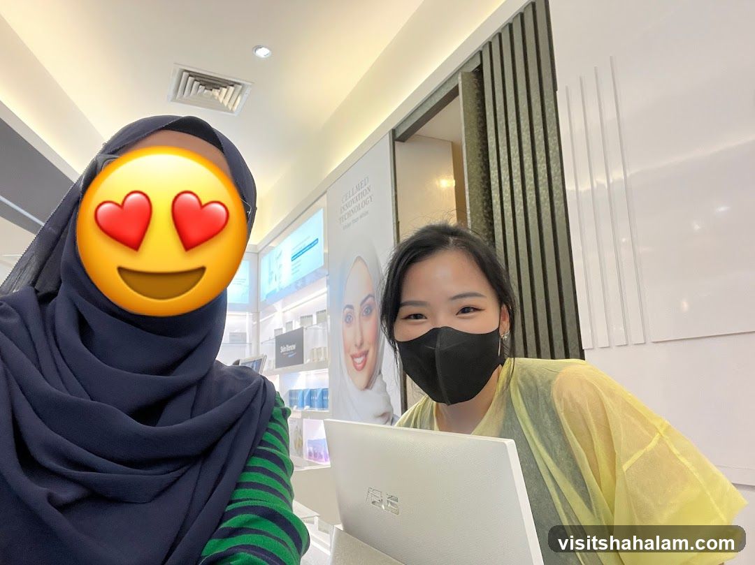 Two women in a store