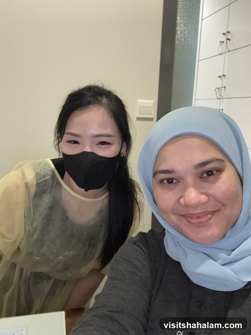 Two women smiling for a selfie