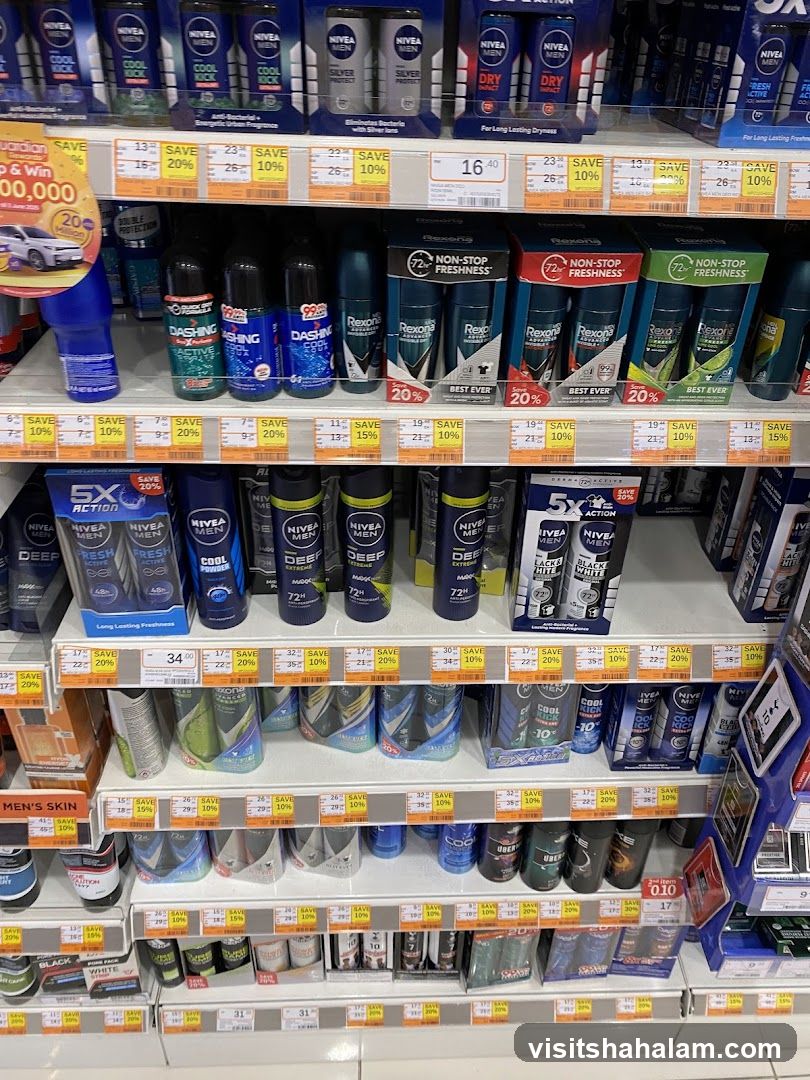 Deodorant Products on Shelves