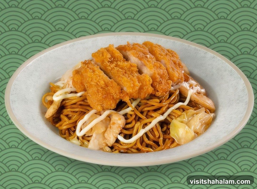 Noodles with Fried Chicken