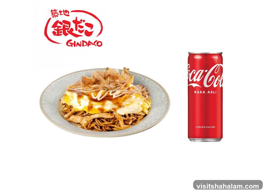 Gindaco Food and Coca-Cola