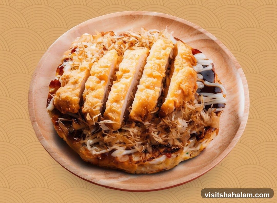 Okonomiyaki with Chicken