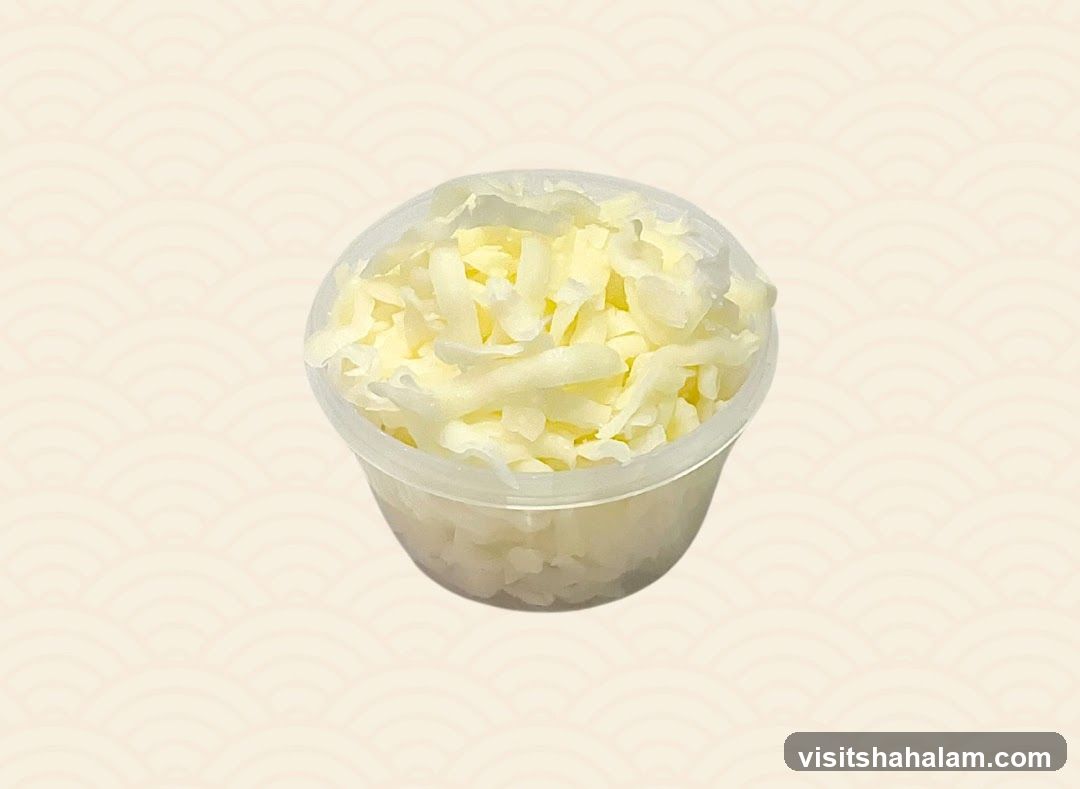 Shredded Cheese in a Container