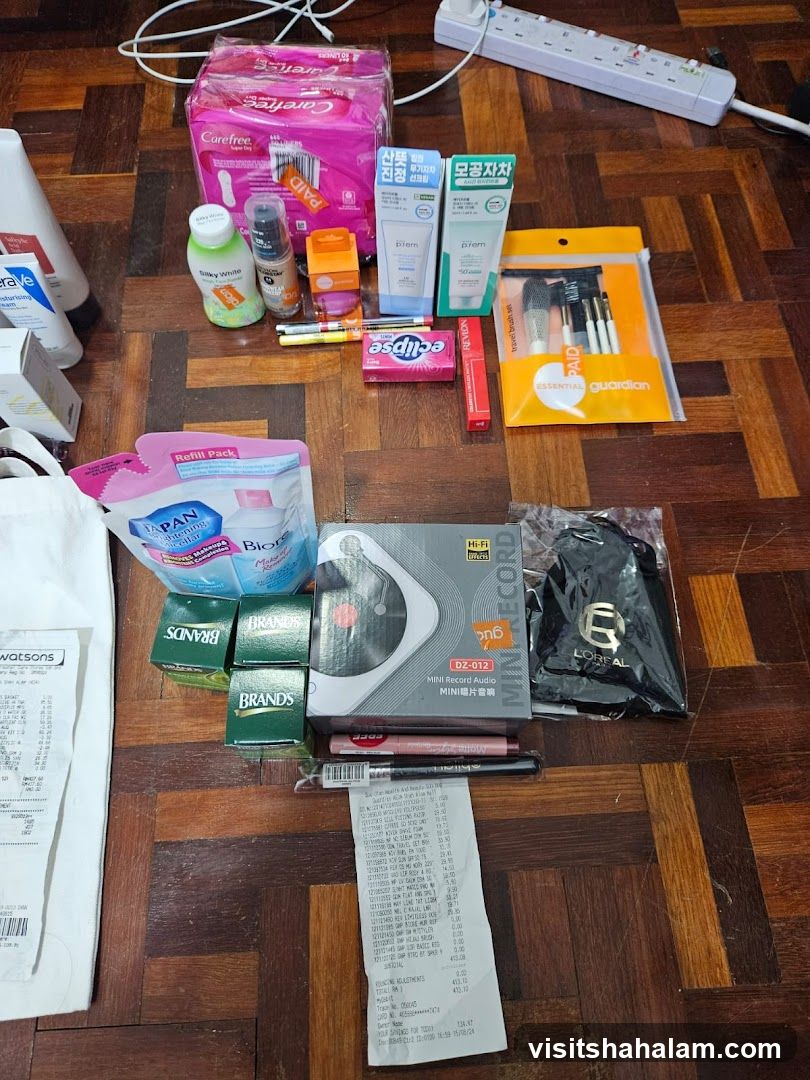 Various personal care and electronic items
