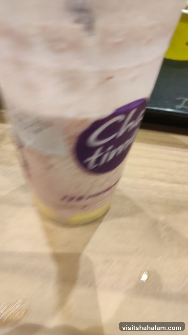 Drink in a cup with logo