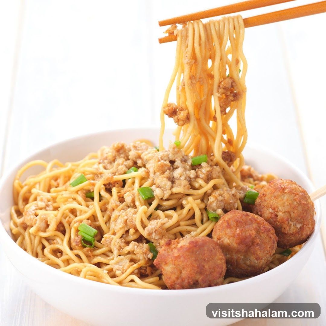Noodles with Meat and Meatballs